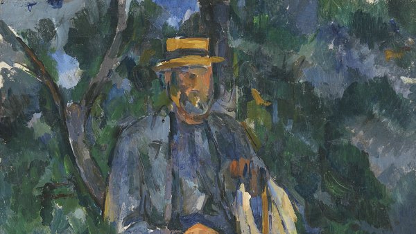 Hombre sentado. Paul Cézanne