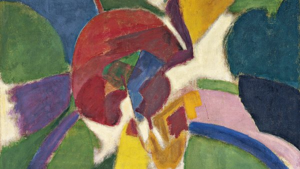 Mujer con sombrilla. Robert Delaunay