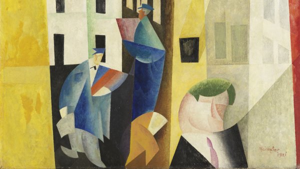 Arquitectura II (El hombre de Potin). Lyonel Feininger