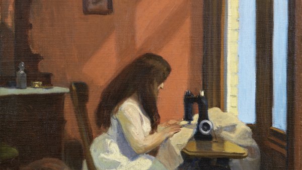 Muchacha cosiendo a máquina. Edward Hopper