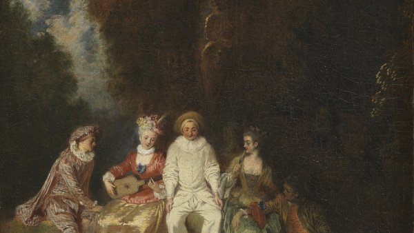 Pierrot contento. Jean-Antoine Watteau