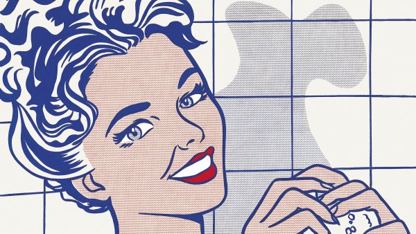 Mujer en el baño. Roy Lichtenstein