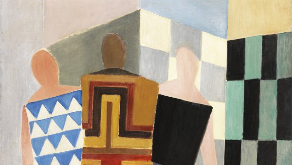 Vestidos simultáneos. (Tres mujeres, formas, colores). Sonia Delaunay