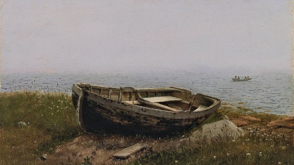 Bote abandonado. Frederic Edwin Church