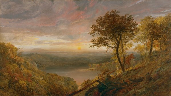 El lago Greenwood. Jasper Francis Cropsey