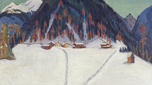 Junkerboden bajo la nieve. Ernst Ludwig Kirchner