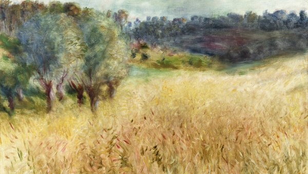 Campo de trigo. Pierre-Auguste Renoir