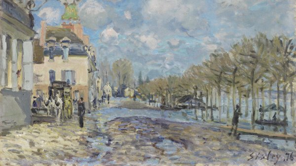 La inundación en Port-Marly. Alfred Sisley