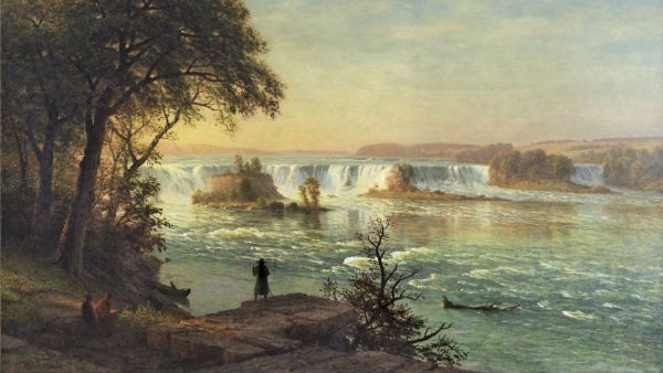 Las cataratas de San Antonio. Albert Bierstadt