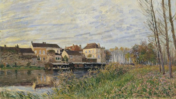 Una tarde en Moret, final de octubre. Alfred Sisley