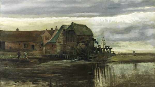 Molino de agua en Gennep. Vincent van Gogh