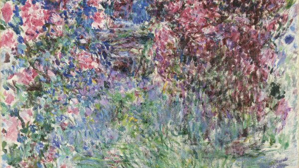 La casa entre las rosas. Claude Monet