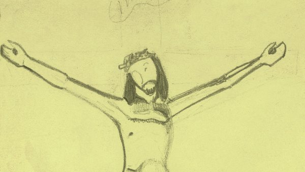 Estudio para el "Cristo amarillo". Paul Gauguin