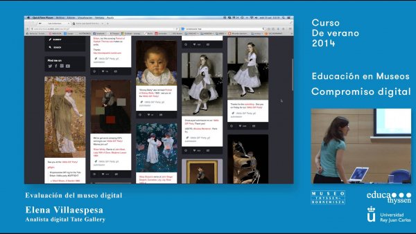 Curso: Educación y museos. Compromiso digital / E. Villaespesa: Evaluación del museo digital