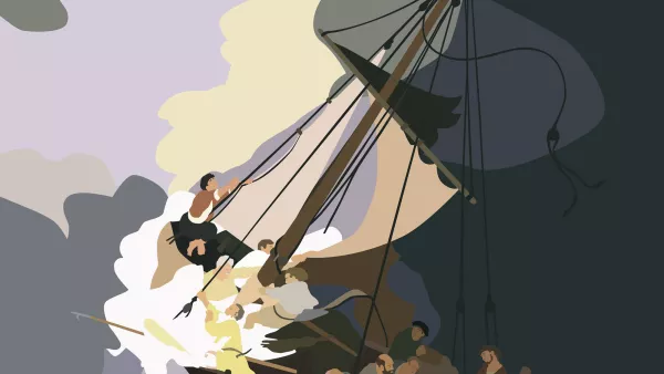 Kota Ezawa, Tempestad en el mar de Galilea, 2015. Exposición Lección de Arte, Museo Nacional Thyssen-Bornemisza