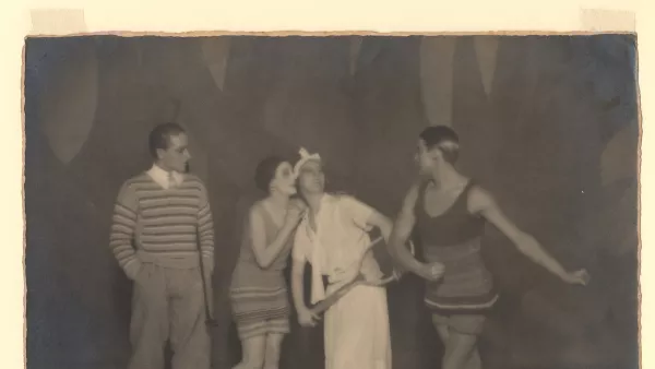 El tren azul: Léon Woizikovsky, Lydia Sokolova, Bronislava Nijinska y Anton Dolin