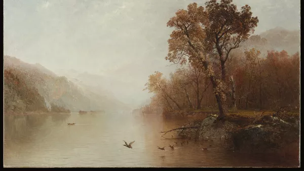 El lago George. John Frederick Kensett
