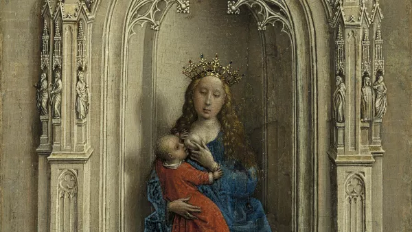 La Virgen con el Niño entronizada. Rogier van der (Roger de la Pasture) Weyden