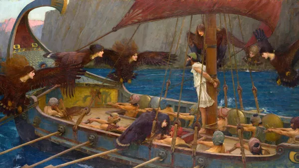 Waterhouse, Ulises y las Sirenas (National Gallery of Victoria, Melbourne, 1891