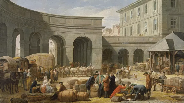 El patio de la aduana. Nicolas-Bernard Lépicié