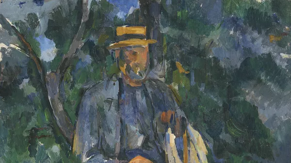 Hombre sentado. Paul Cézanne