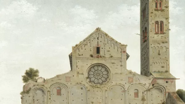 La fachada occidental de la iglesia de Santa María de Utrecht. Pieter Jansz. Saenredam