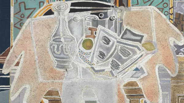 El mantel rosa. Georges Braque