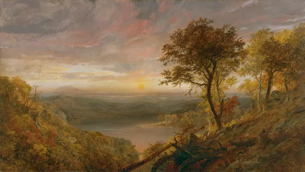 El lago Greenwood. Jasper Francis Cropsey
