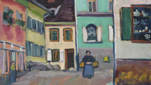 Murnau. Final de Johannisstrasse. Wassily Kandinsky