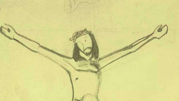 Estudio para el "Cristo amarillo". Paul Gauguin