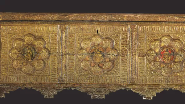 Cassone. Anónimo SIENÉS. Pintura atribuida a Benedetto di Bindo