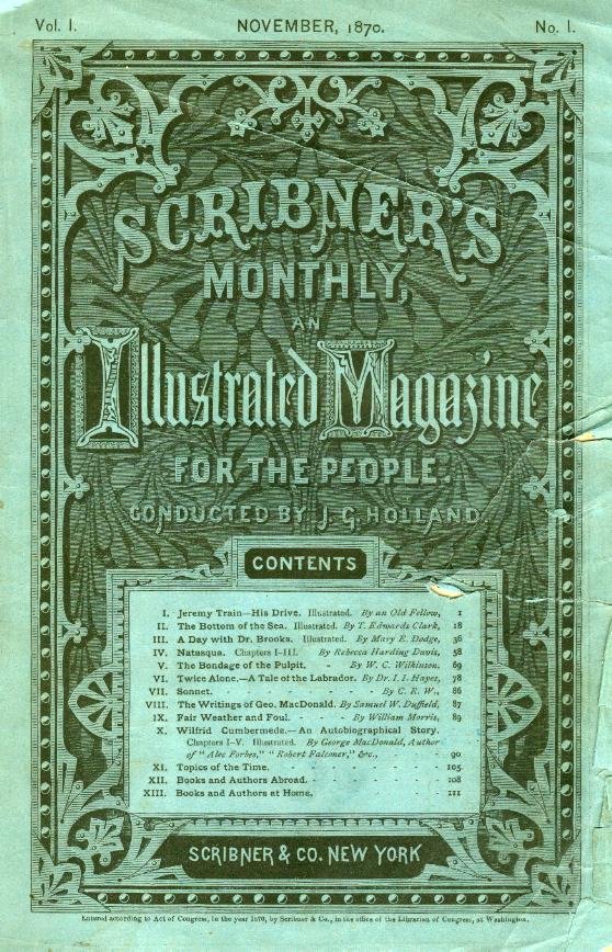 Revista Scribner’s Monthly, ejemplar de 1870.
