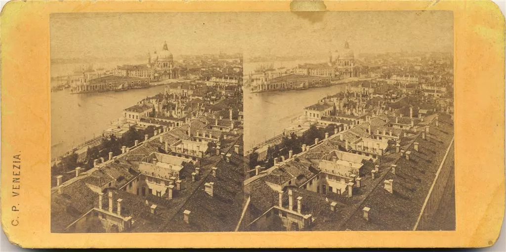 Carlo Ponti, Vista desde el Campanille de San Marcos, s.f. Fotografía de Carlo Ponti, Vista desde el Campanille de San Marcos, s.f.