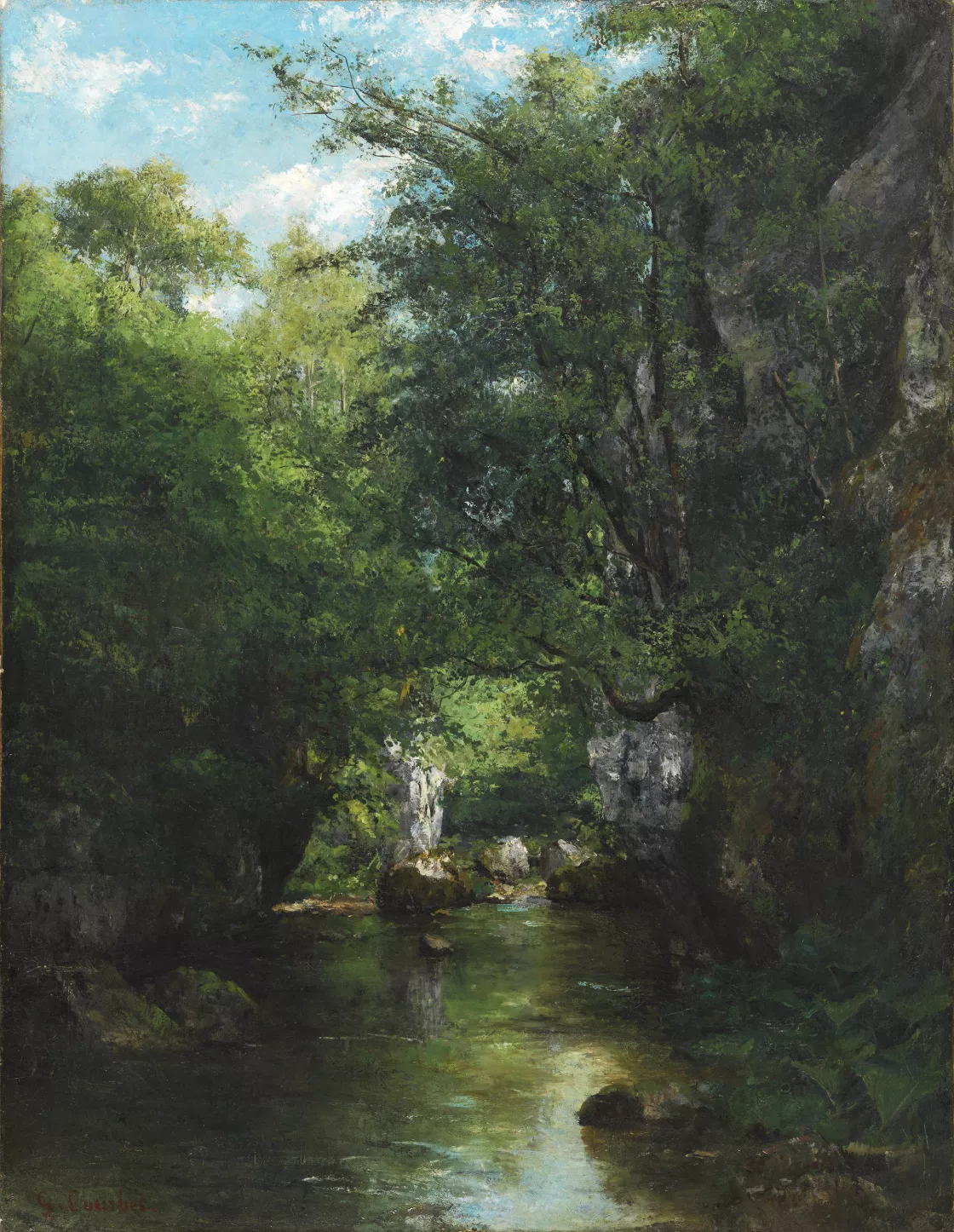 El arroyo Brème. Gustave Courbet El arroyo Brème. Gustave Courbet