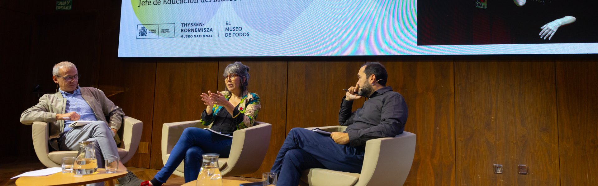 Susana Moliner durante su intervención en el encuentro "Democracia cultural, educación y museos"