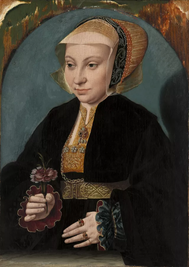 Retrato de una mujer. Bartholomäus El Viejo Bruyn Retrato de una mujer. Bartholomäus El Viejo Bruyn