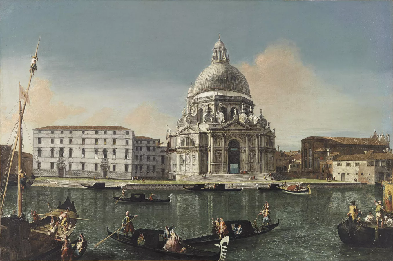El Gran Canal con Santa María della Salute. Michele Giovanni Marieschi