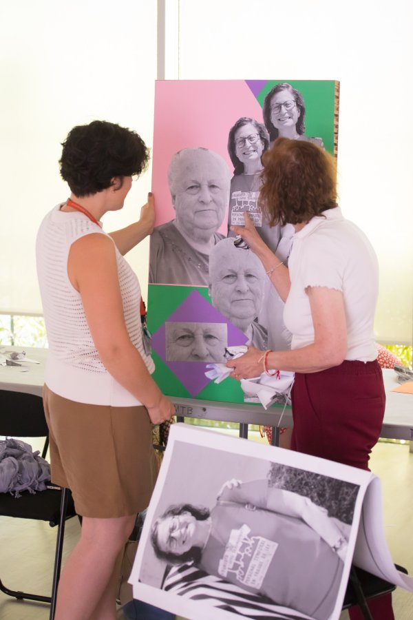 Participante durante el desarrollo de un taller
