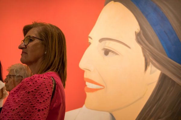 Visitantes en el museo