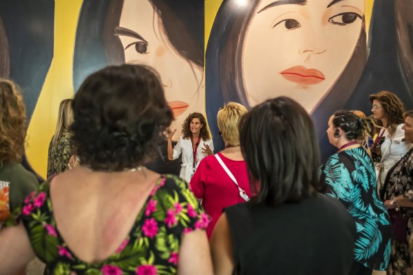 Participante durante el desarrollo de una visita