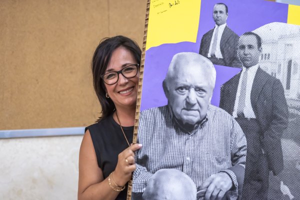 Participante durante el desarrollo de un taller