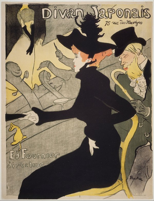 Henri de Toulouse-Lautrec, Diván Japonais, hacia 1893