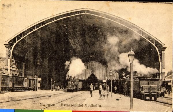 Estación del Mediodía, Madrid, hacia 1910, de Hermanos Missé