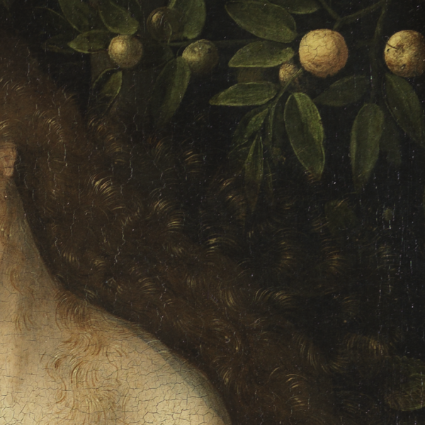 Jan Gossaert, llamado Mabuse, Adán y Eva (detalle), hacia 1507-1508