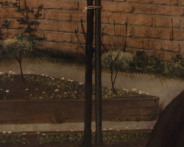 Jan Provost, Retrato femenino de donante (detalle), hacia 1505