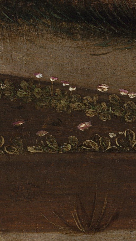 Jan Provost, Retrato femenino de donante (detalle), hacia 1505