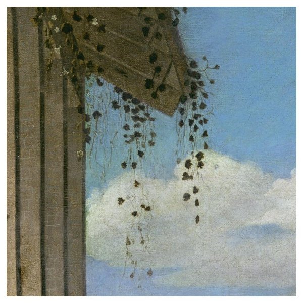 Vittore Carpaccio, Joven caballero en un paisaje (detalle), hacia 1505