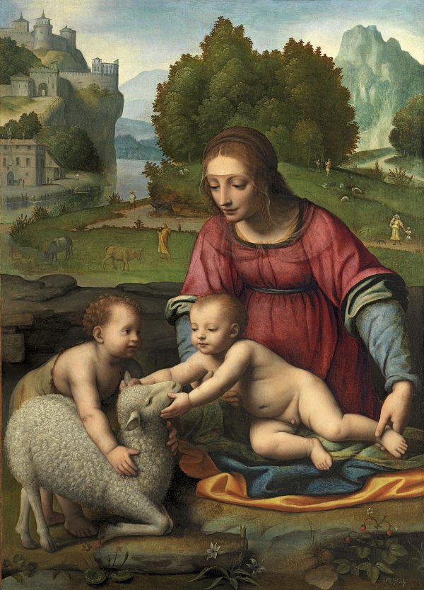 La Virgen con el Niño y san Juanito