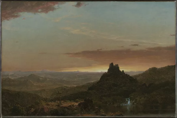 Cruz en la naturaleza salvaje Frederic Edwin Church