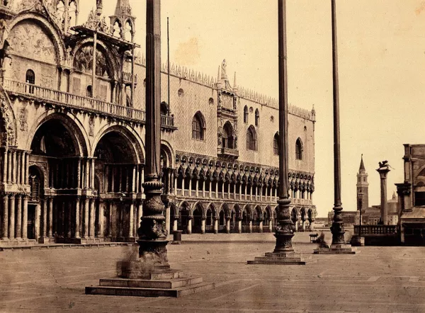 Carlo Ponti, Vista de Venecia, s.f. Fotografía de Carlo Ponti, Vista de Venecia
